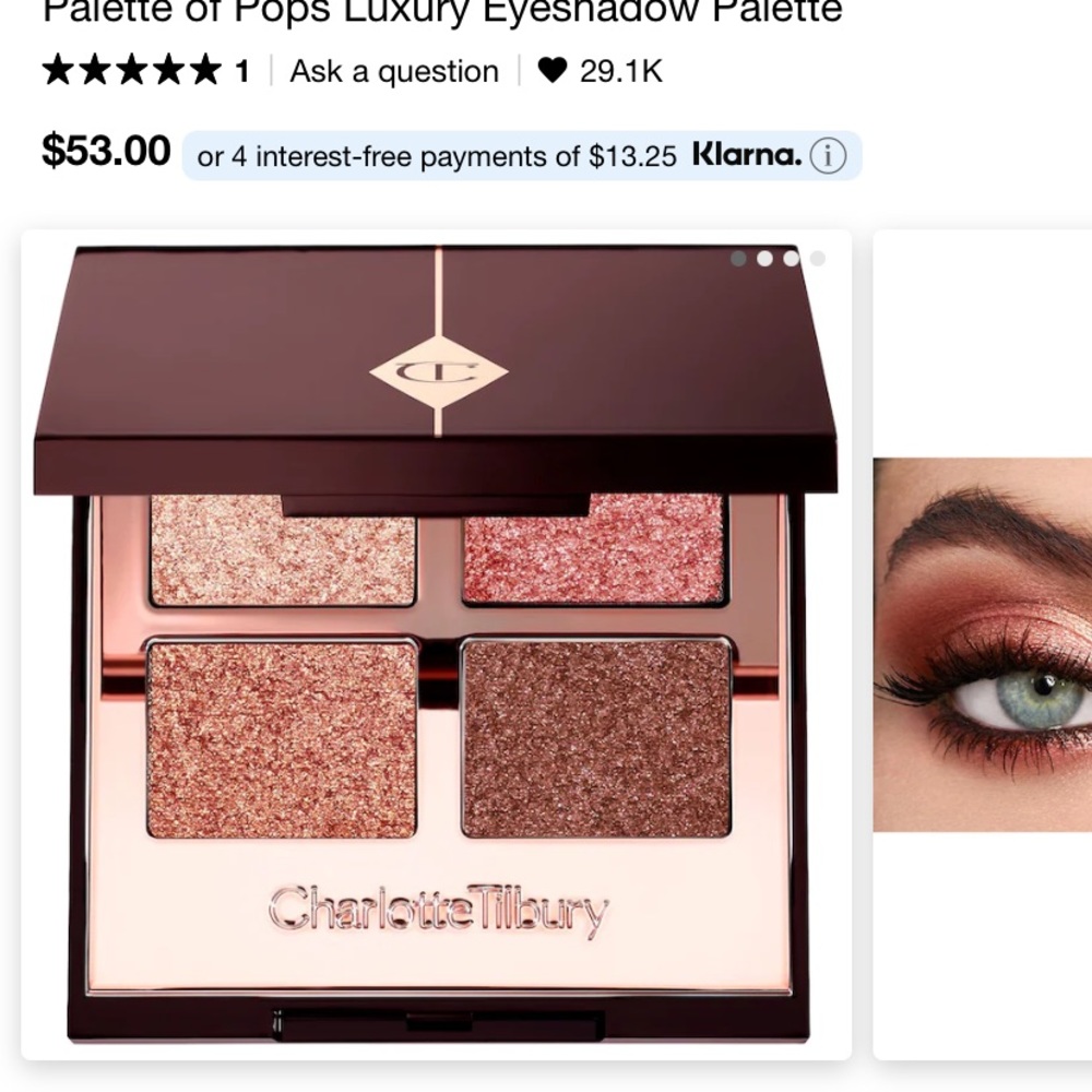 Charlotte Tilbury Limited edition Eyeshadow